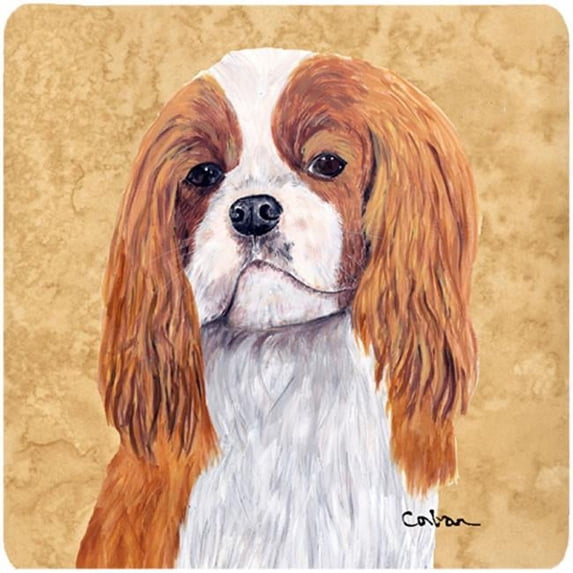 Cavalier Spaniel Foam Coasters - Set Of 4, 3.5 x 3.5 In.