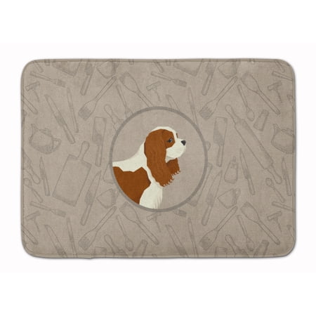 Cavalier Spaniel In the Kitchen Machine Washable Memory Foam Mat