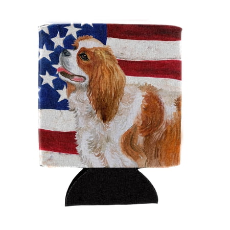 Cavalier Spaniel Patriotic Can or Bottle Hugger