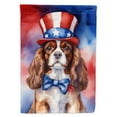 thumbnail image 1 of Cavalier Spaniel Patriotic Garden Flag 11.25 in x 15.5 in, 1 of 36