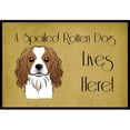thumbnail image 1 of Cavalier Spaniel Spoiled Dog Lives Here Door Mat, 1 of 4