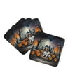 thumbnail image 1 of Cavalier Spaniel Spooky Halloween Foam Coaster Set of 4 3.5 in x 3.5 in, 1 of 5