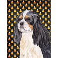 thumbnail image 1 of Cavalier Spaniel Tricolor Candy Corn Halloween Portrait Flag Canvas - House Size, 1 of 1