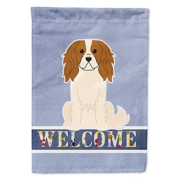 Cavalier Spaniel Welcome Garden Size Flag