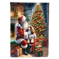 thumbnail image 1 of Cavalier Spaniel and Santa Claus House Flag, 1 of 7