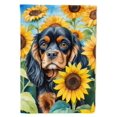 thumbnail image 1 of Cavalier Spaniel in Sunflowers Garden Flag 11.25 in x 15.5 in, 1 of 5