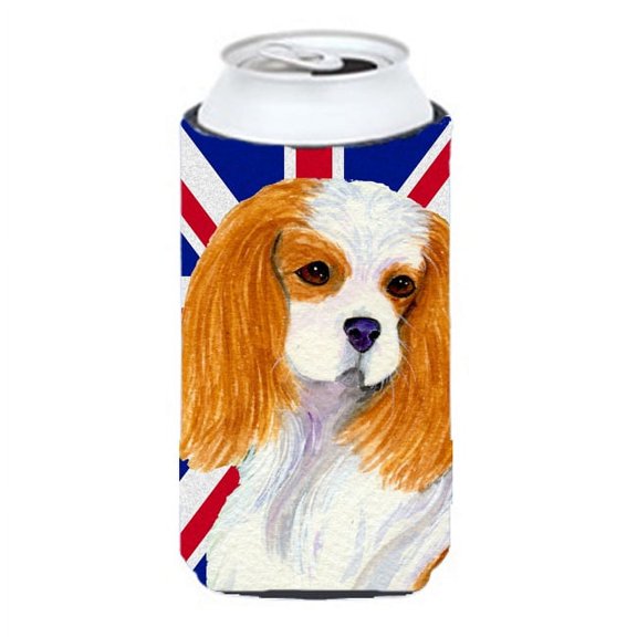 Cavalier Spaniel with English Union Jack British Flag Tall Boy Hugger