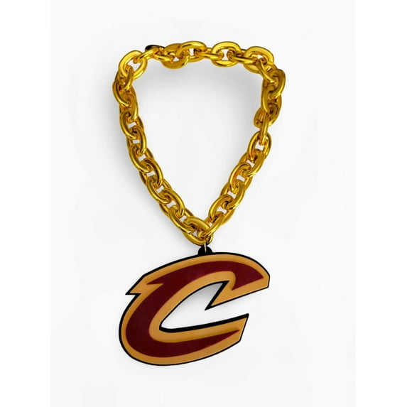 Cavaliers Big Chain 8"x5" EVA Foam Logo Gold Chain Cleveland Fan Necklace
