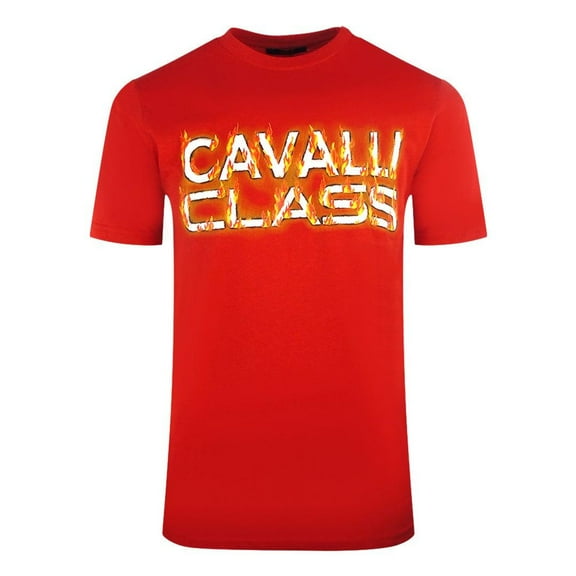 Cavalli Class  Adult Flaming Logo T-Shirt