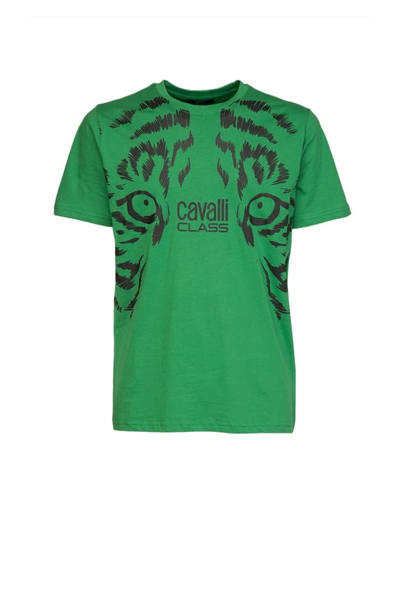 Brilliant Green Tiger Eyes Print Fashion T-Shirt-XXL for mens