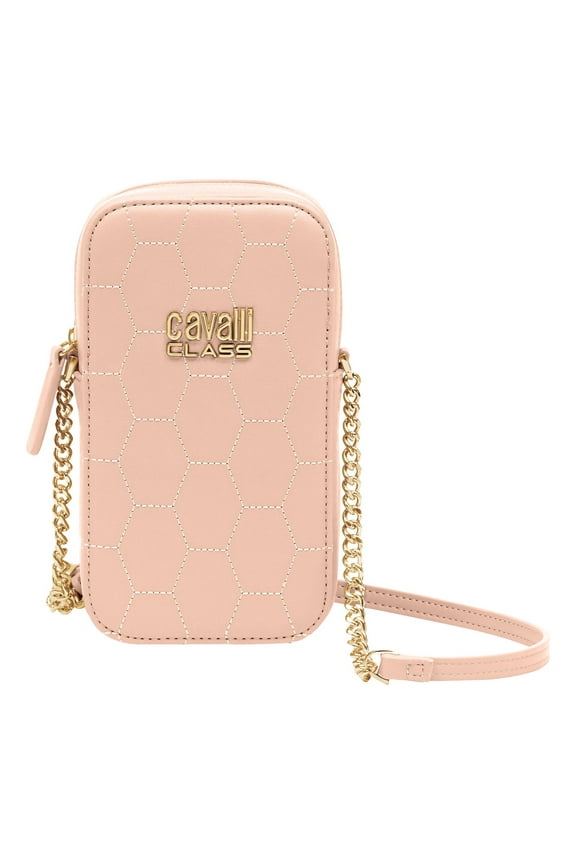 Cavalli Class PALERMO Powder Pink Small Phone Holder Crossbody bag for Womens