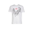 thumbnail image 1 of Cavalli Class White Double Tiger Logo Motif Fashion T-Shirt-L for mens, 1 of 5