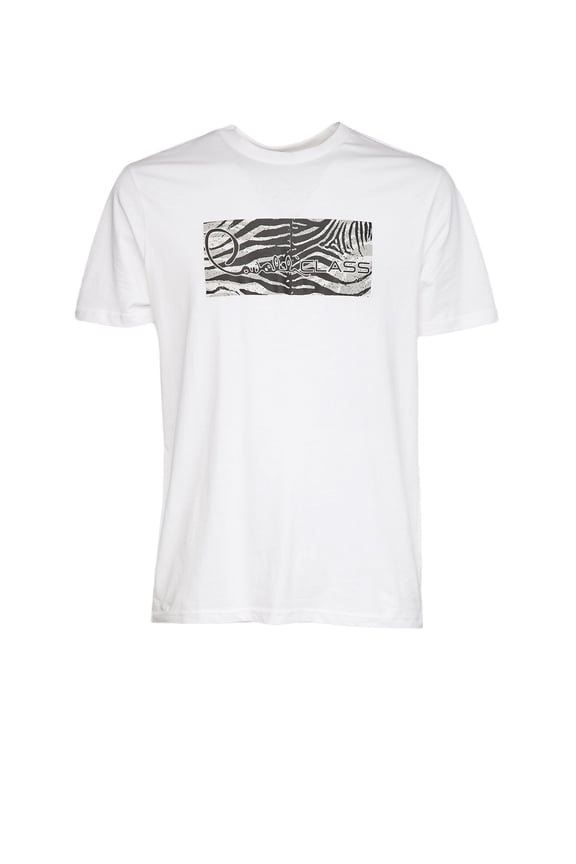 White Tiger Print Signature T-Shirt-L for mens
