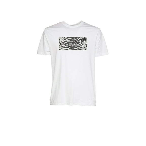 Cavalli Class White Tiger Print Signature T-Shirt-L for mens