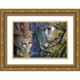 thumbnail image 1 of Cavalli, Giovanni 32x23 Gold Ornate Wood Framed with Double Matting Museum Art Print Titled - Venice Carnival, 1 of 4
