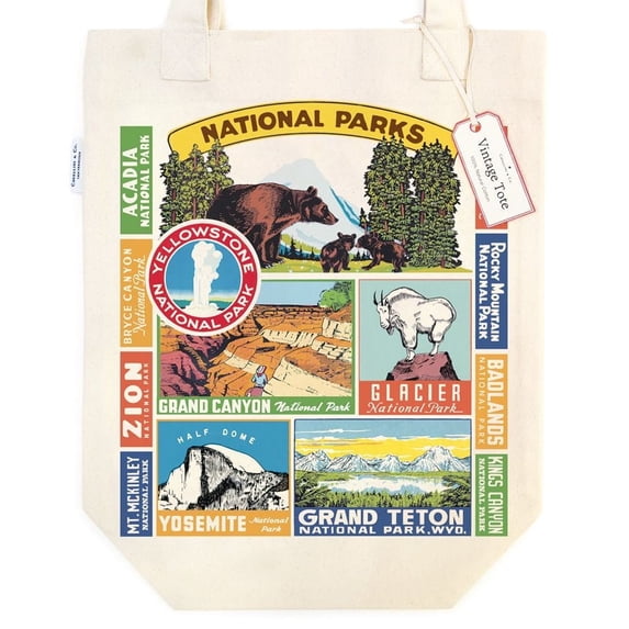 Cavallini Tote Bag-National Parks