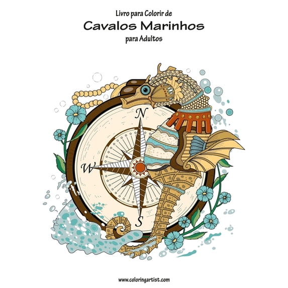 Cavalos Marinhos Livro para Colorir de Cavalos Marinhos para Adultos 1, Book 1, (Paperback)
