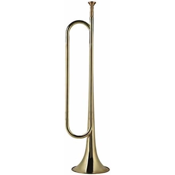 Cavalry Trumpet Brass Marching Bugle Horn Gold Plated Professional Instrument for Students, Kids, Beginner Military Orchestra$$Musical Instruments