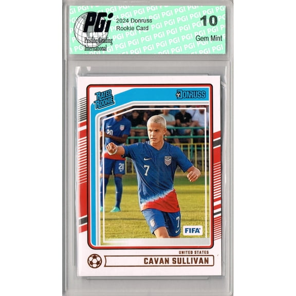 Cavan Sullivan 2024 Donruss #184 USA Rookie Card PGI 10