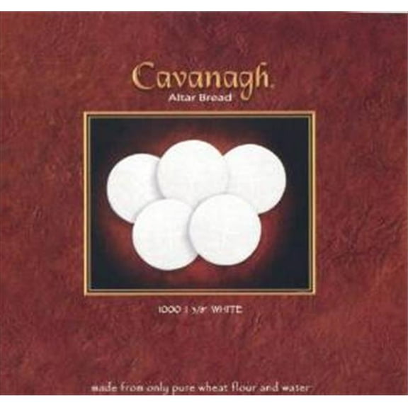 Cavanagh 128758 Commun White Wafers Cross Design 1.37 In. Box Of 1000