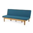 thumbnail image 1 of Cavanaugh Acacia Wood Outdoor Convertible Daybed with Cushion, Teak and Dark Teal, 1 of 8