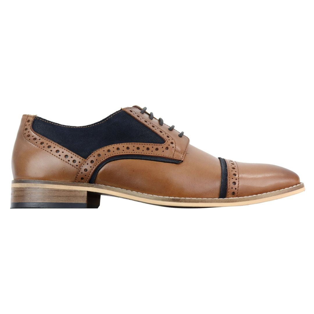 Cavani Naples Men's Leather Suede Brogues Shoes Classic