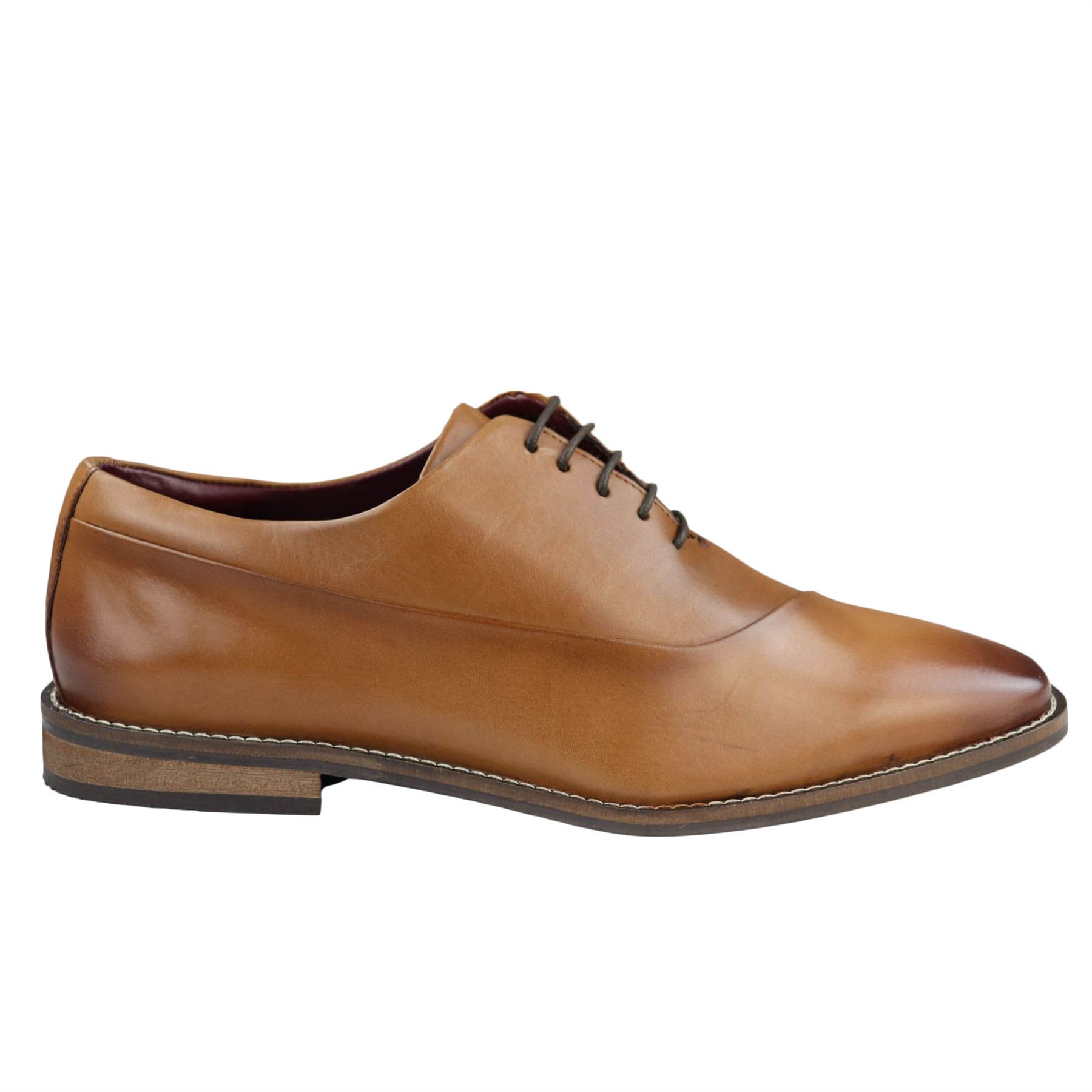 Cavani Rome Mens Leather Cherry Shoes main image 0