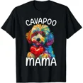 thumbnail image 1 of Cavapoo Mom Mama Heart Pop Art Dog Lover T-Shirt â€“ Cute Cavapoo Tee, 1 of 2