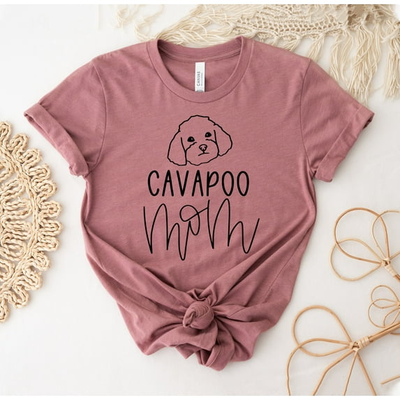 Cavapoo Mom T-shirt Dad Shirt Dog Tee Mama Gift Lovers Shirts Women's Tshirt T Lover Comfort Colors