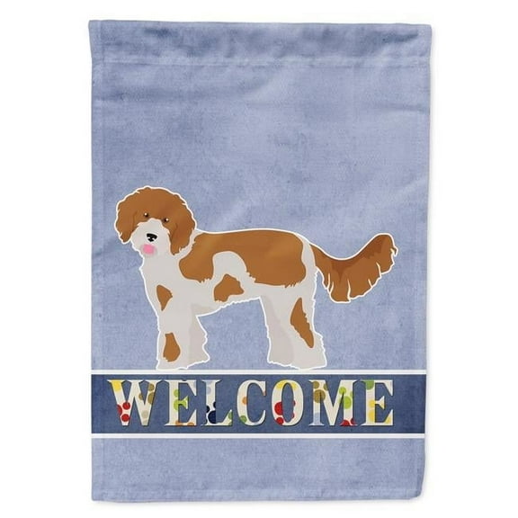 Cavapoo Welcome Garden Size Flag