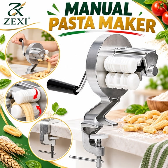 Cavatelli Machine, Hand Crank Cavatelli Pasta Maker for Homemade Pasta