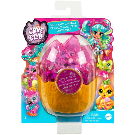 Cave Club Dino Baby Crystals Sparkle Series, Surprise Pet With Accessories, 4 To 7 Years