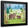 thumbnail image 1 of Cave, Joanne 15x15 Black Modern Framed Museum Art Print Titled - Woodland Family Bears, 1 of 5
