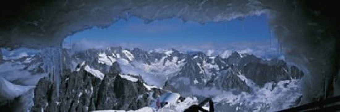 Cave Mt Blanc France Canvas Art - Panoramic Images (18 x 6)