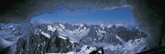 Cave Mt Blanc France Canvas Art - Panoramic Images (36 x 12)