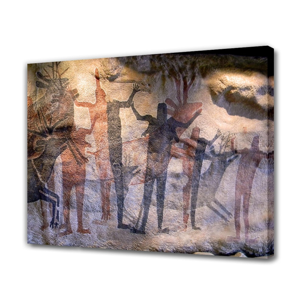 Cave Painting Prehistoric Rupestral Canvas Poster Bedroom Decor Sports ...