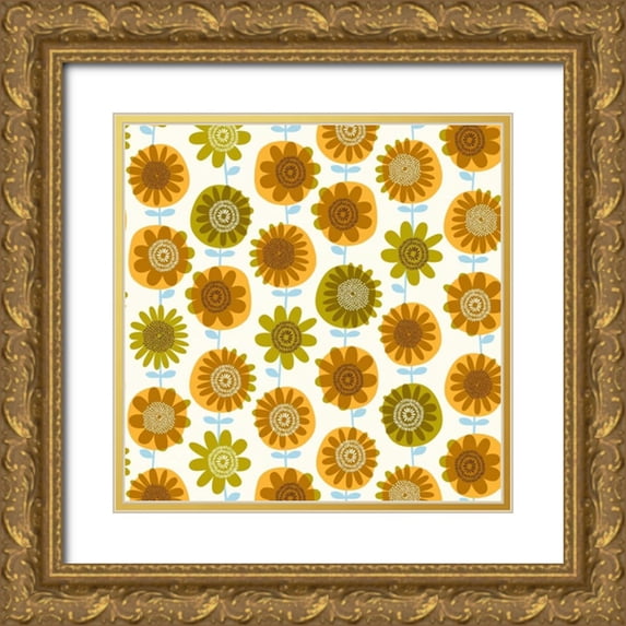 Cave, Rachel 26x26 Gold Ornate Wood Framed with Double Matting Museum Art Print Titled - Atomic Art 4