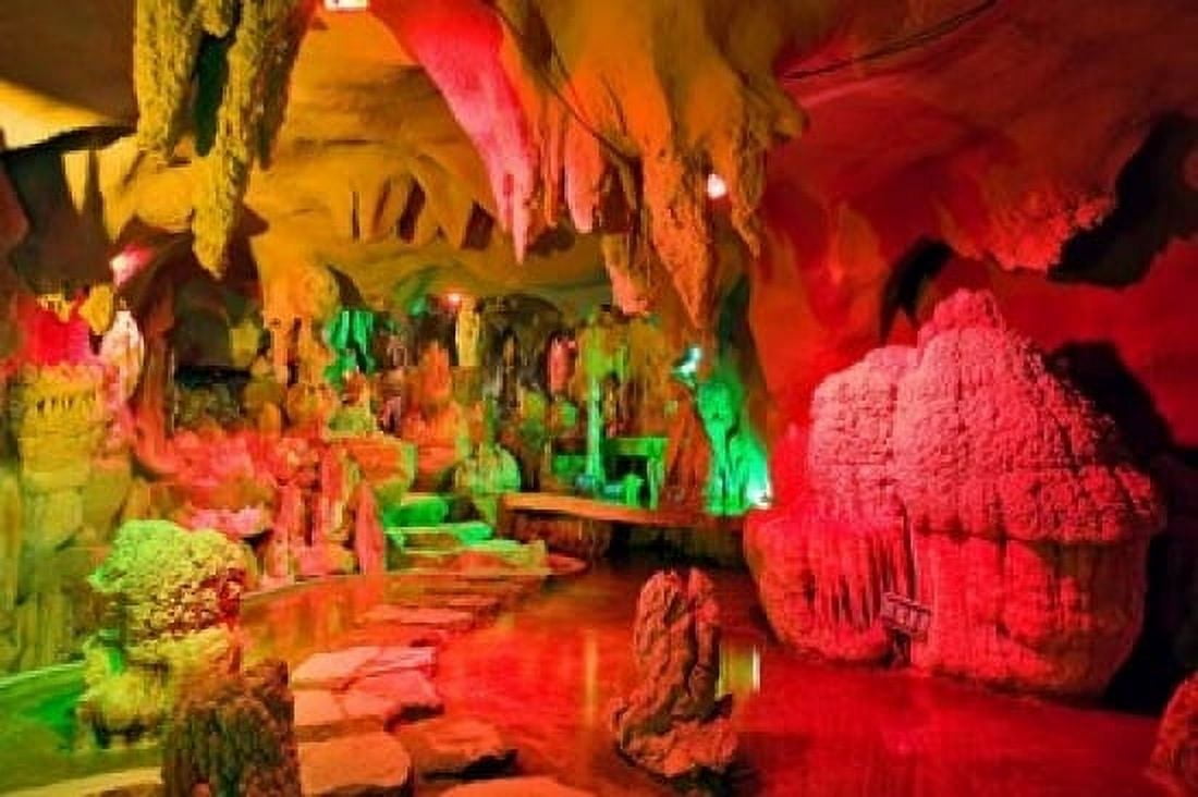Cave stalagmites stalactites Mutianyu China Canvas Art - Janis Miglavs DanitaDelimont (24 x 15)
