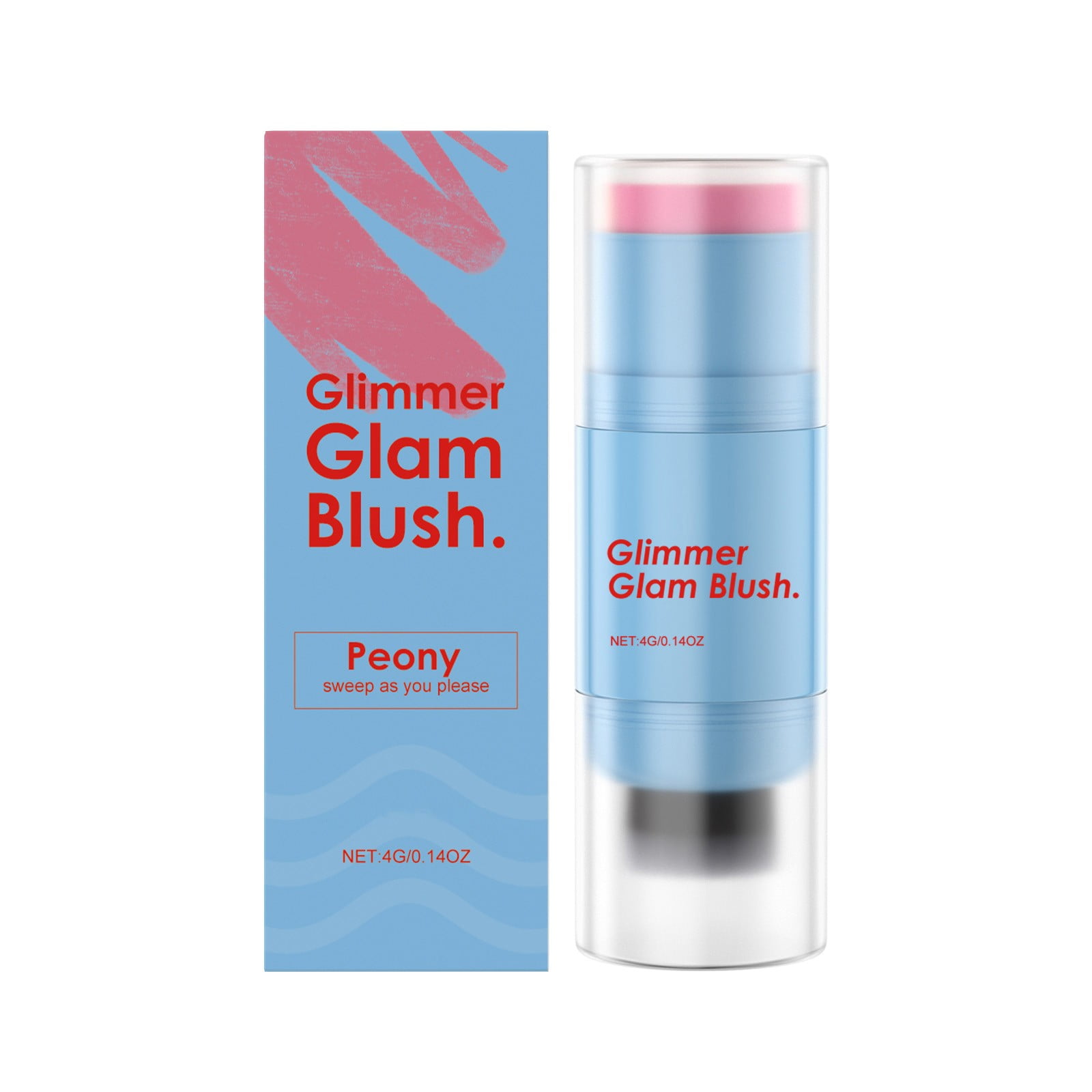 Caveitl Blush for Cheeks,Tear Eyes Double Head Repair Stick With Makeup