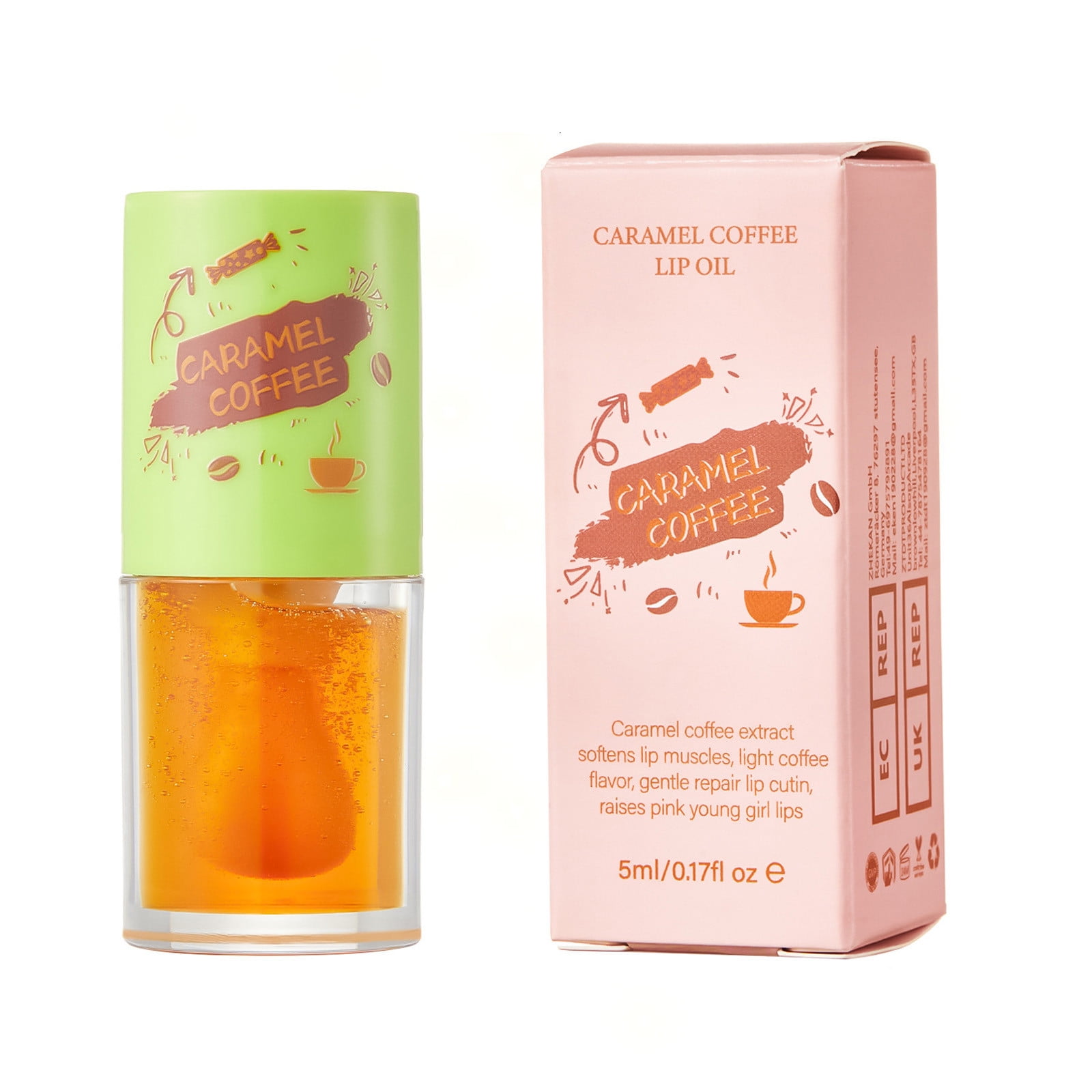 Caveitl Lip Oil,Moisturizing Hydrating Lightening Lip Lines Antidrying