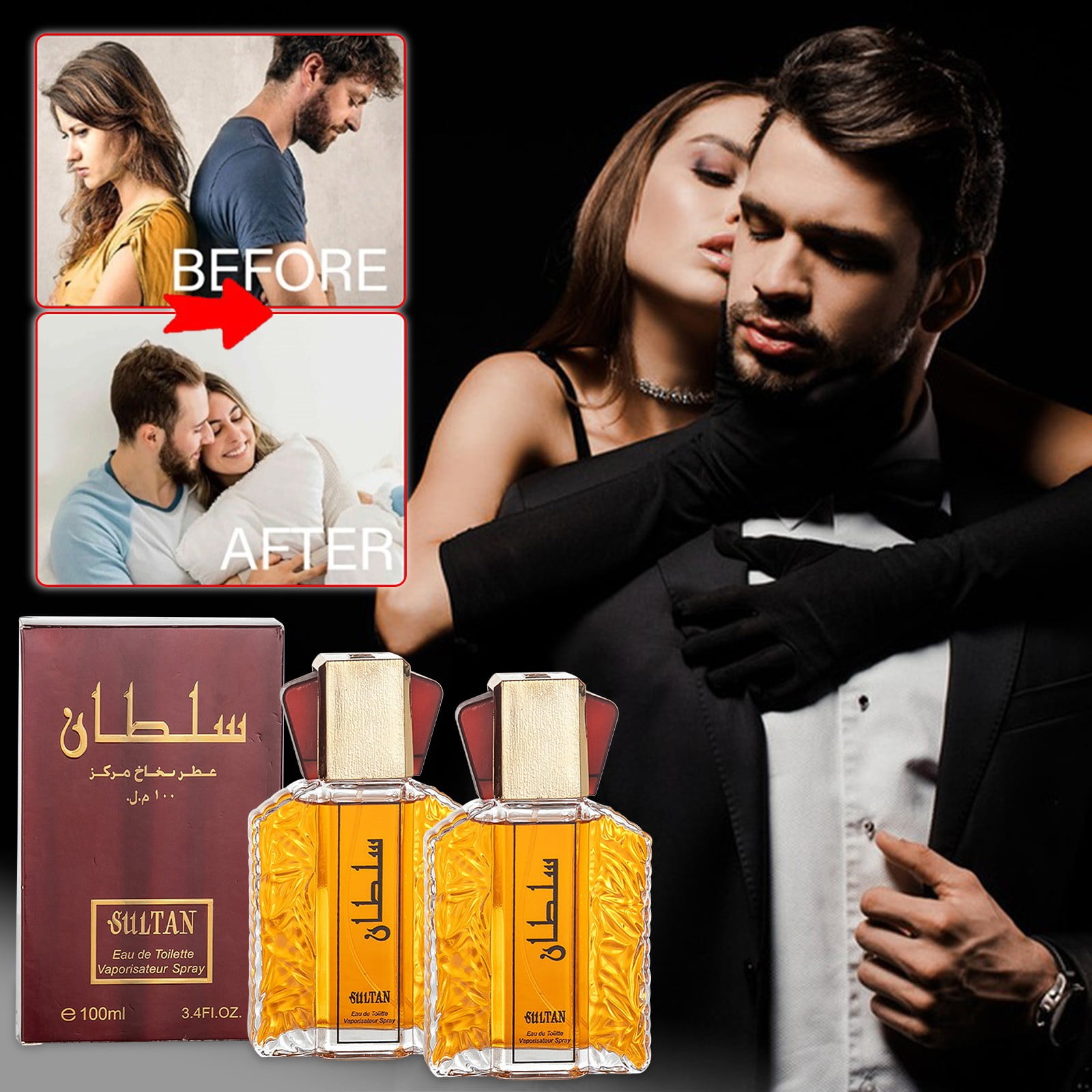 Caveitl Perfumes for Women,Arabian Perfumes For Men 100ml Sultan Eau
