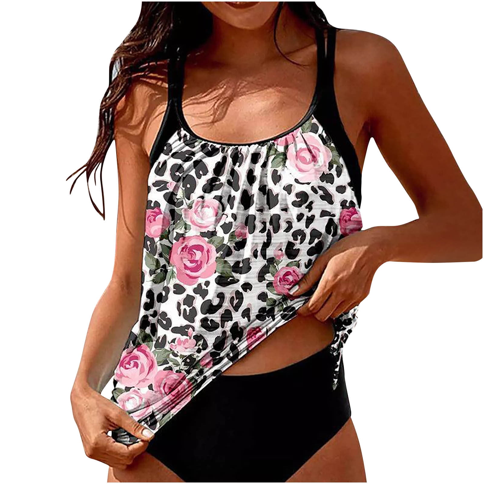 Caveitl Womens Bikini,New Style Printed Flower Swimsuit Beautiful Sexy