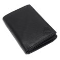 thumbnail image 1 of Cavelio Genuine Leather Mens RFID Blocking Slim Trifold Wallet Back ID Window with Gift Box Black, 1 of 8