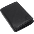 thumbnail image 1 of Cavelio Genuine Leather Mens RFID Blocking Slim Trifold Wallet Back ID Window with Gift Box Black, 1 of 8