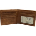 thumbnail image 1 of Cavelio Genuine Leather Slim Bifold Men Wallets RFID Blocking USA Series 60HU TAN, 1 of 9