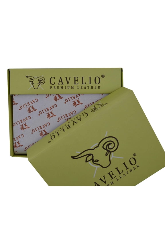 Cavelio Hunter New Premium Leather Credit Card ID Money Holder Trifold Wallet HU1955 (C)