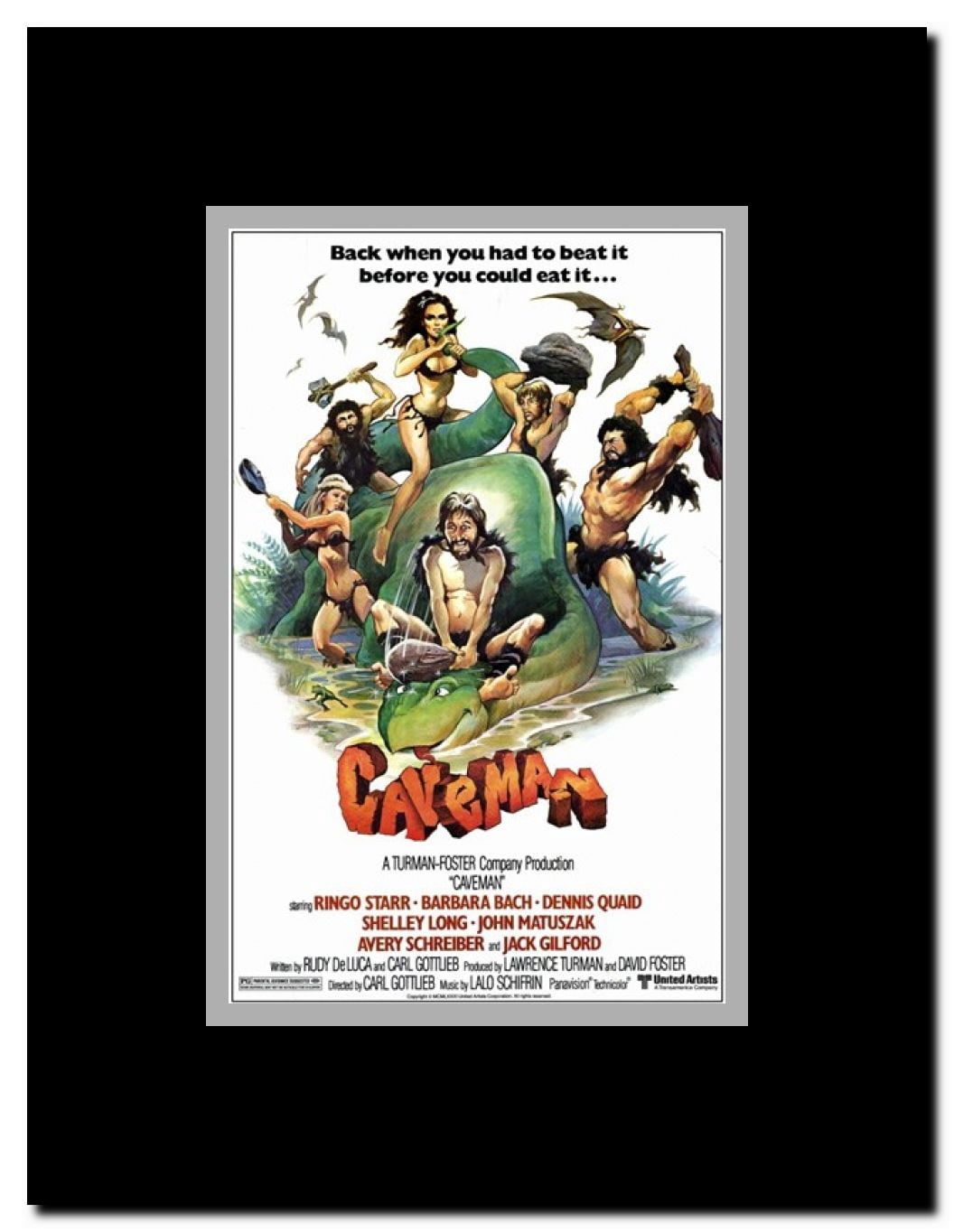 Caveman Framed Movie Poster