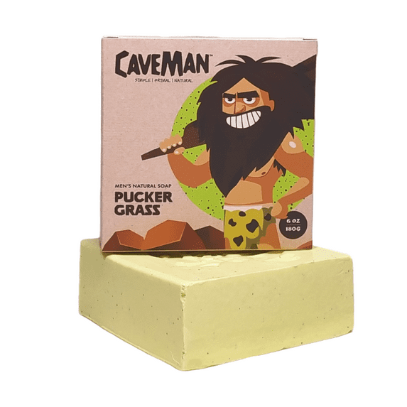 Caveman Men's Natural Soap: Pucker Grass (180g)