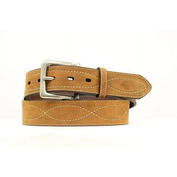 Cavenders 9753044-42 CBC Figure 8 Belt with Buckle, Medium Brown - Size 42
