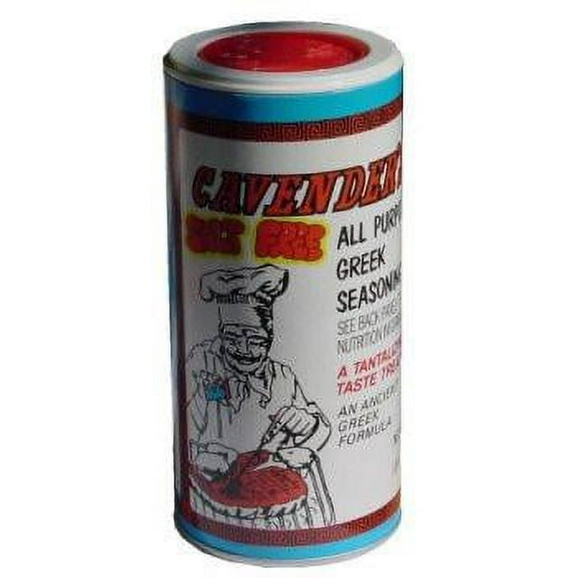 Cavenders All Purpose Greek Seasoning, Salt Free (No MSG), 7oz